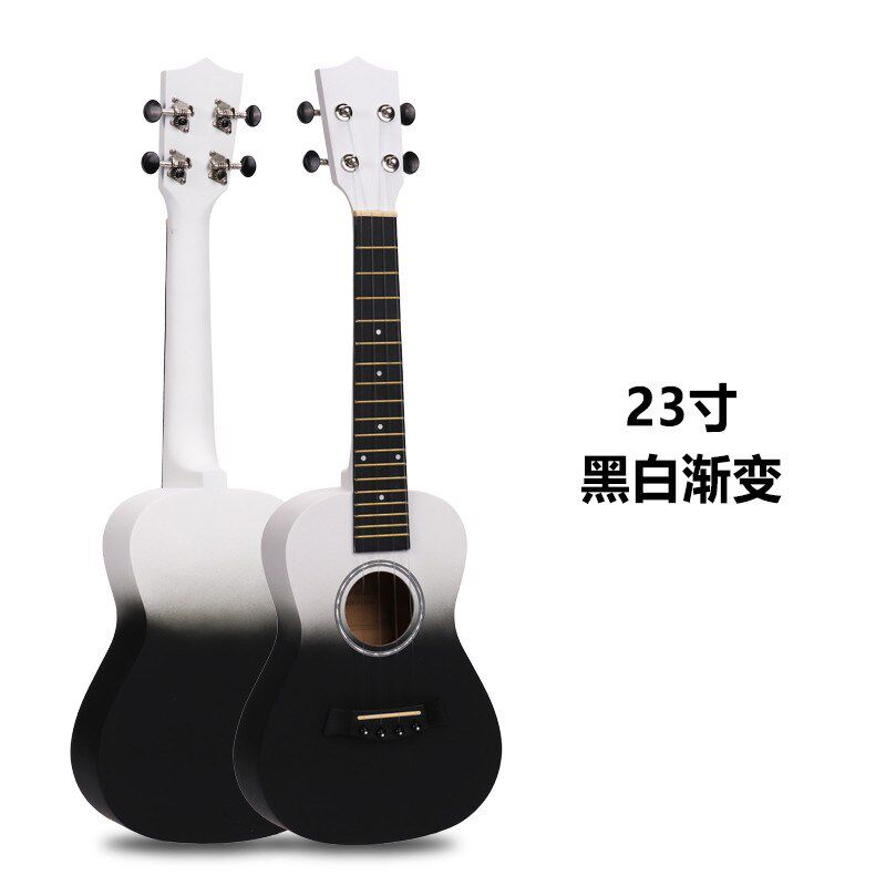 23寸UK尤克里里新手初学者弹奏琴彩色入门款乌克丽丽学生练习吉他