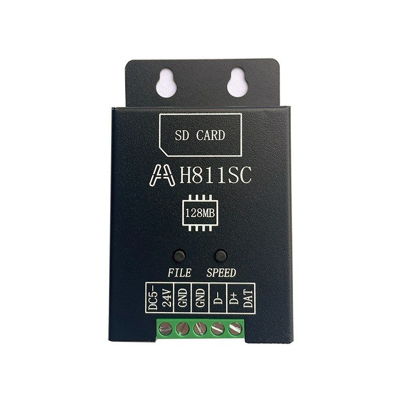 单口幻彩控制器TTL/DMX512全彩灯带点光源灯箱WS2811TM1934控制器