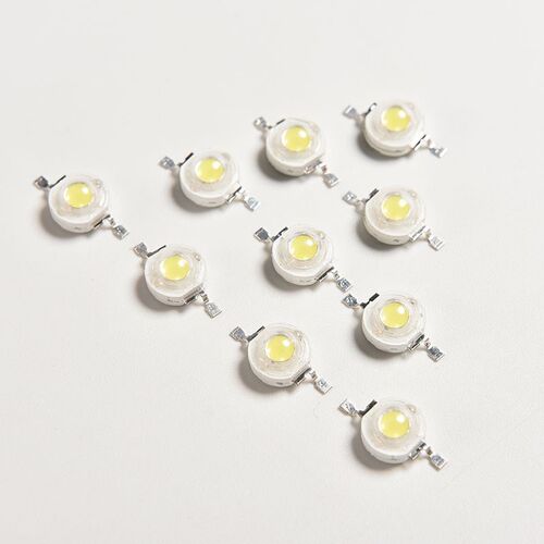大功率1W3W5W白光LED灯珠6500K3000K仿流明暖白自然白纯白冷白光