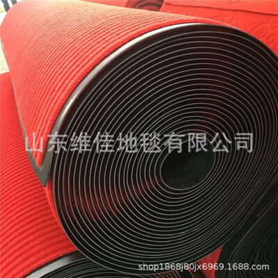 PVC双条纹地毯卷材片材酒店超市除尘垫走廊地毯满铺防滑复合地垫