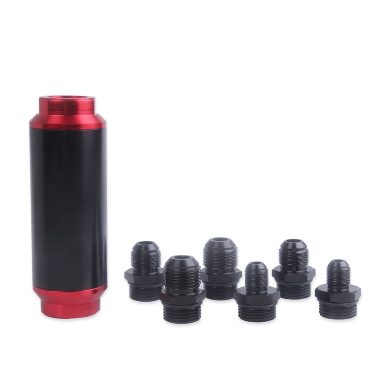 汽车改装44MM燃油过滤器燃料滤清器 AN6/AN8接口汽油滤芯汽油滤清