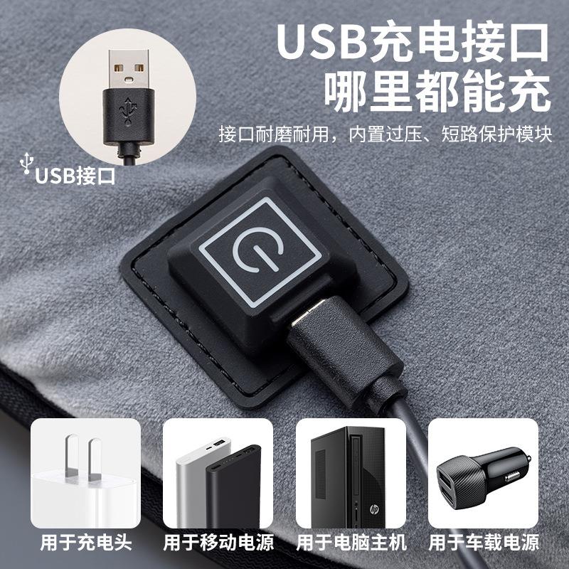 【新款】汽车加热坐垫两用座椅保暖按摩坐垫居家车载两用垫子冬天