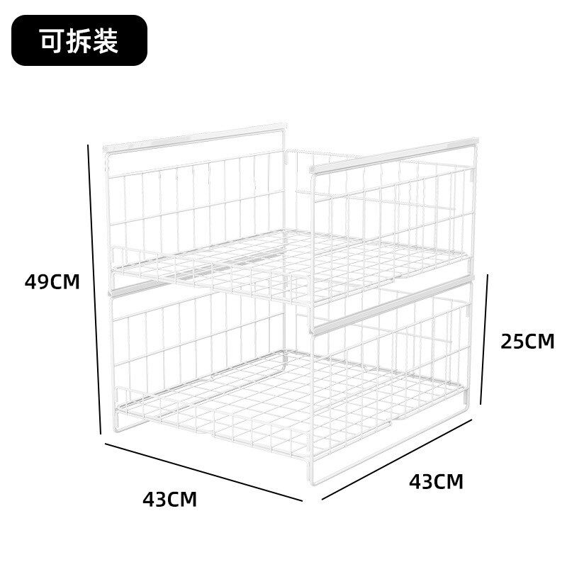 61K3卫生间用品大全浴室柜置物架下方下水槽抽屉式柜子洗手台下收