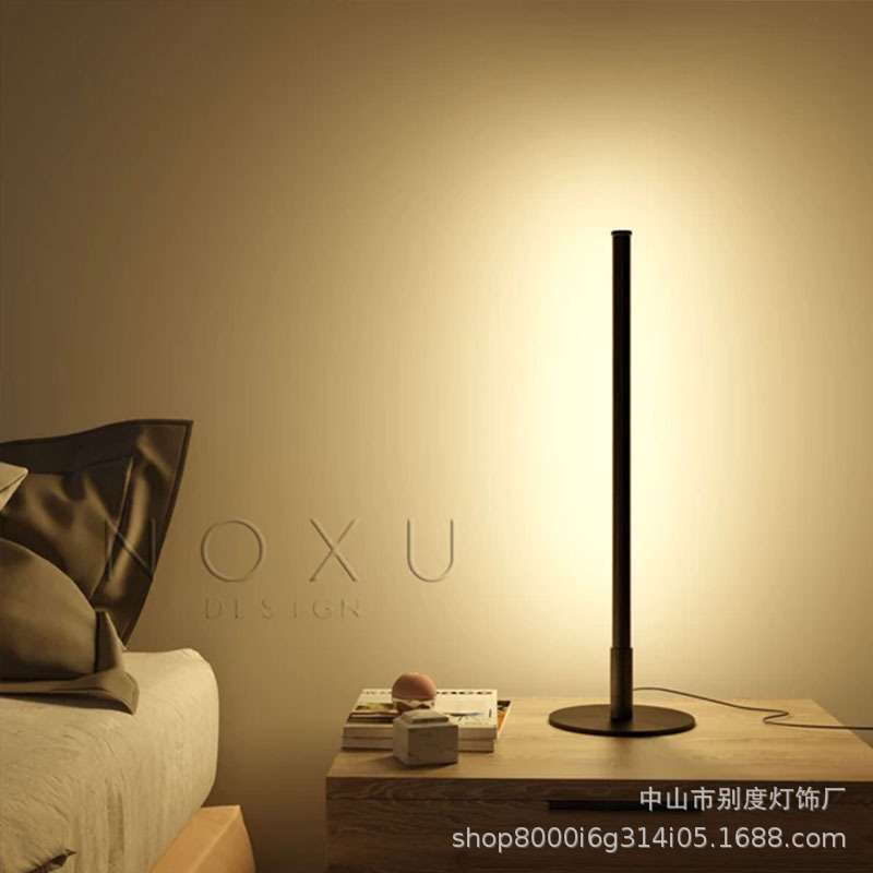 北欧简约宿舍温馨护眼led台灯学生书房卧室床头台灯阅读灯线条灯