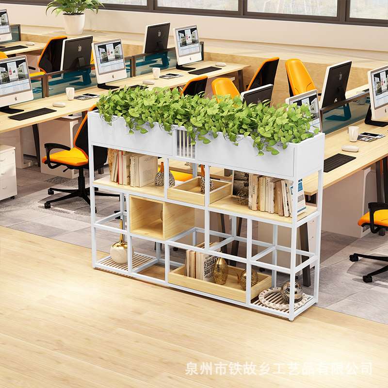北欧格子置物花架 简约多功能家用装饰收纳架餐厅隔断绿萝植物架
