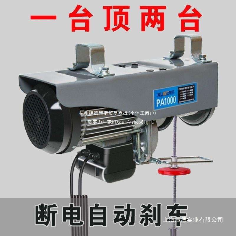 微型起重机220v家用小吊机电动葫芦升降机纯铜吊沙不明合金助力
