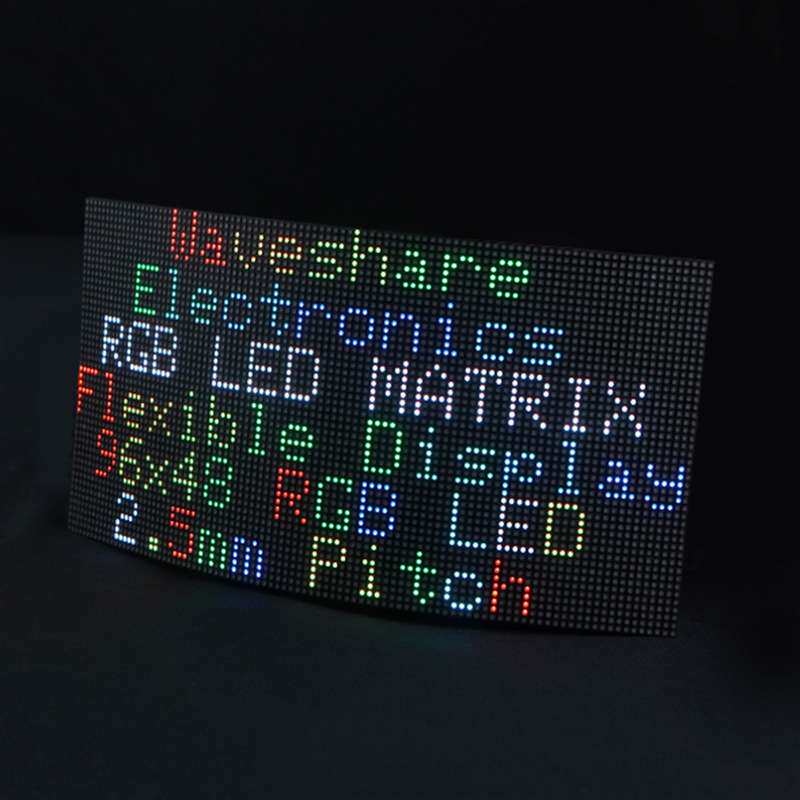 RGB-Matrix-P2.5-96x48-F全彩LED点阵距柔性显示屏亮度可调可弯曲