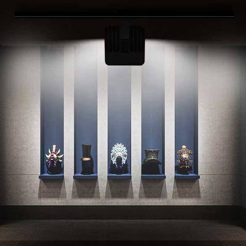 轨道射灯led灯20瓦30W博物馆展会洗墙灯散光美术馆画室明装导轨灯