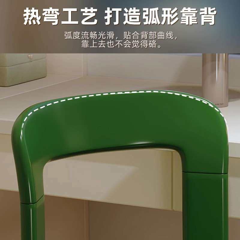 rey餐椅实木椅子中古书桌椅茶椅餐桌岛台靠背椅红色设计师梳妆凳