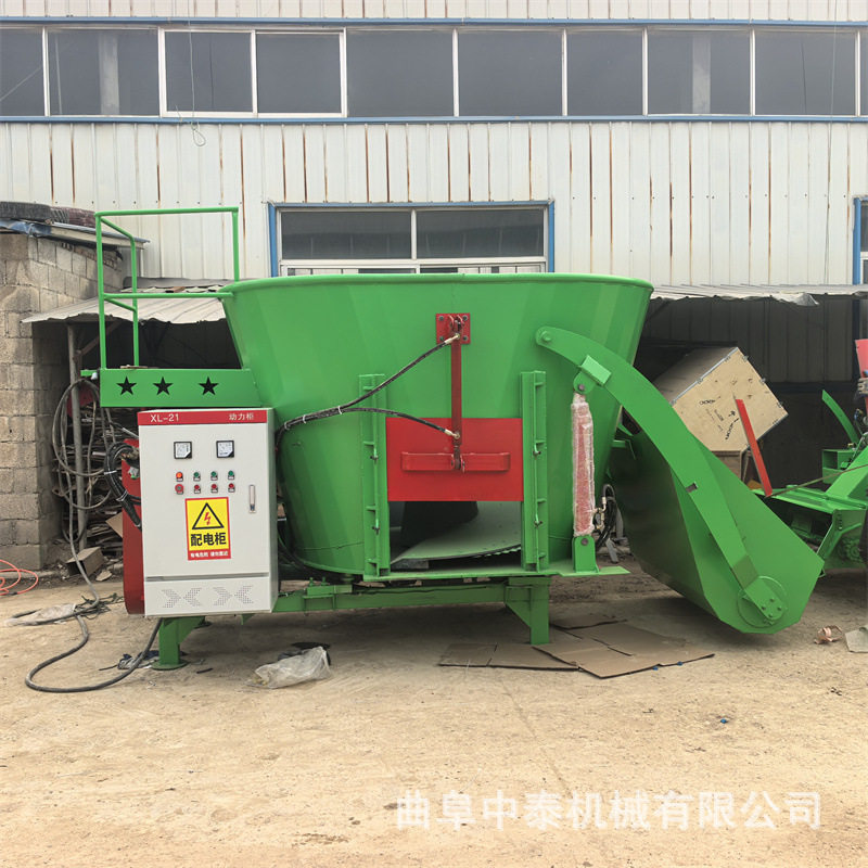 TMR全混合日粮制备机大型双螺旋轴式搅料机预混草料用拌草混合机