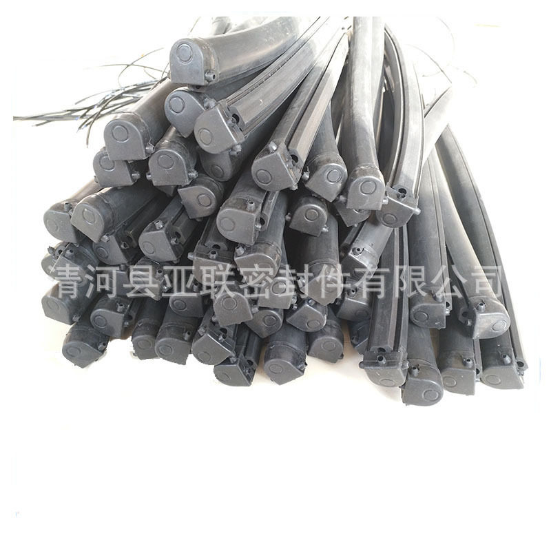 安全触边门底密封条旋转门自动门防护条安全开关防撞胶条40*60