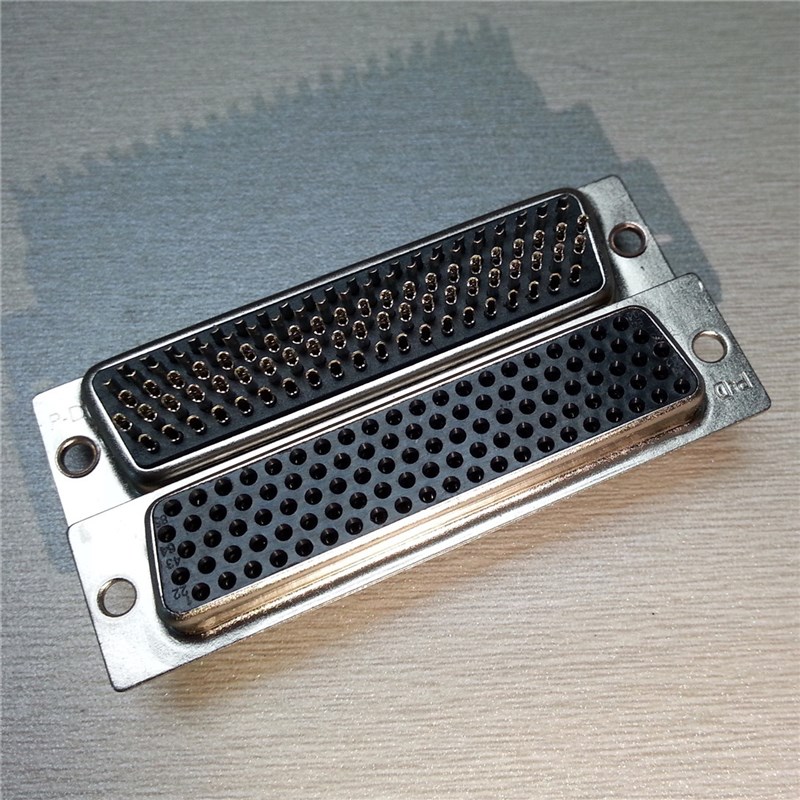 黑胶壳冲针连接器 焊线d-sub104PIN电脑VGA母座插头 HDB104针接头