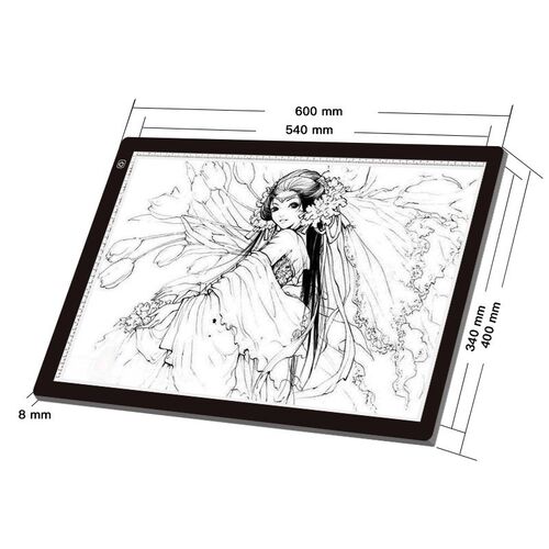 A2拷贝台书法临摹板绘画素描智能触控可调光LED灯柔光护眼透写台