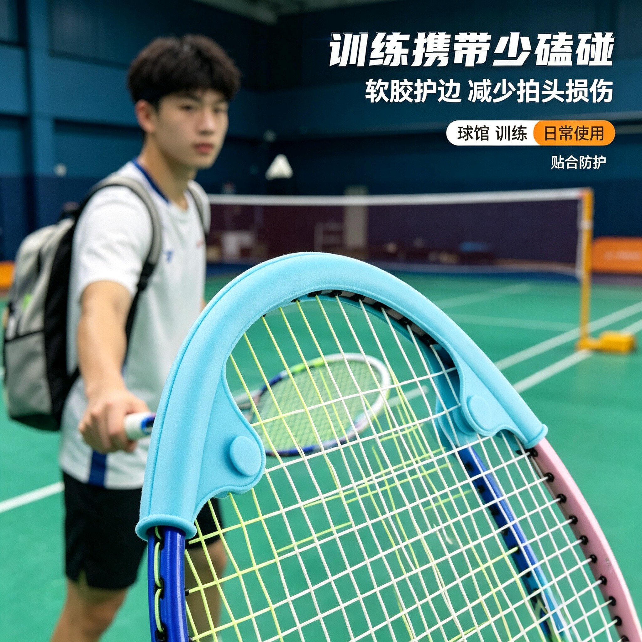 升级专用羽毛球拍保护套