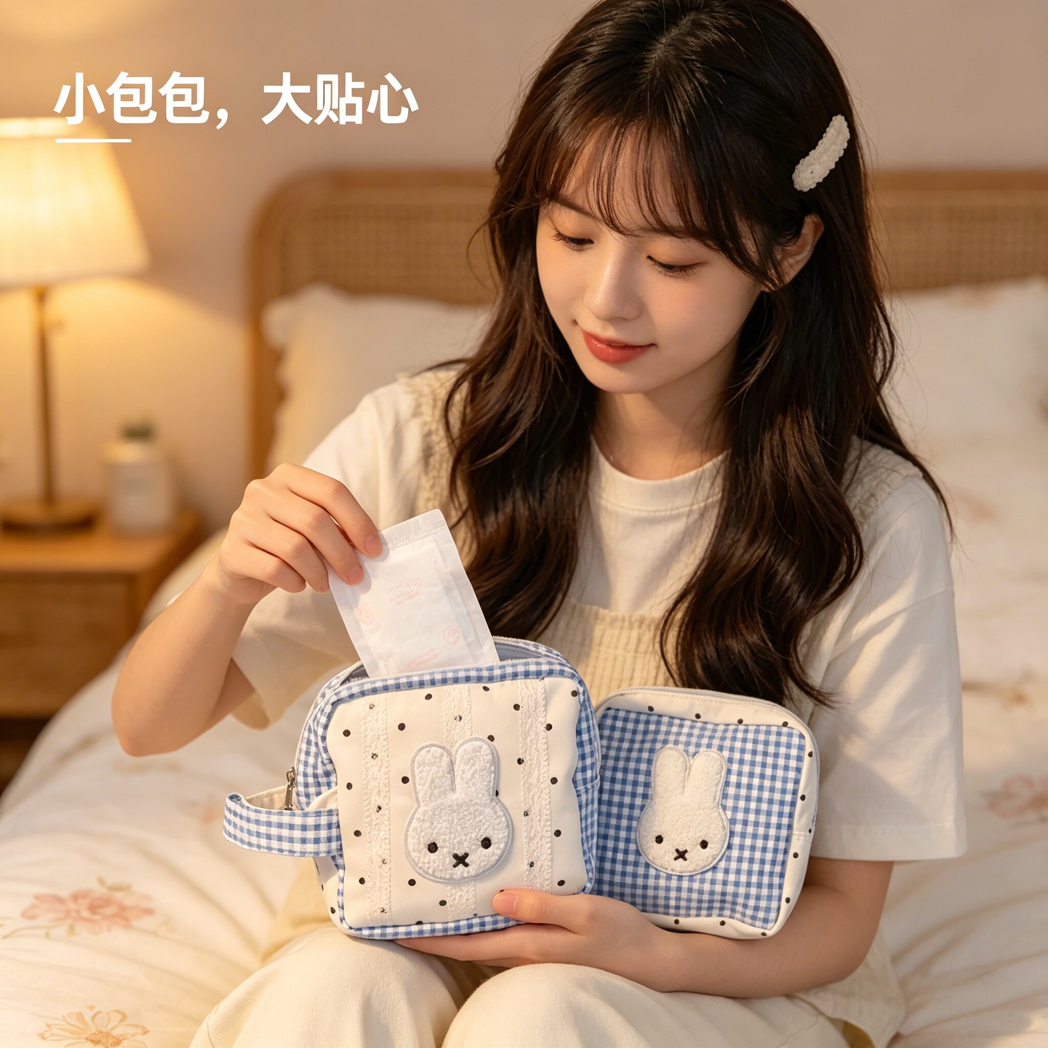 ins姨妈巾收纳包学生装卫生巾的小包便携小型月事包高颜值零钱包