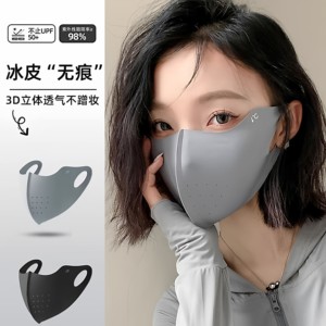 无痕防晒口罩女新款舒适透气高颜值3d立体护眼角冰感透气遮阳面罩
