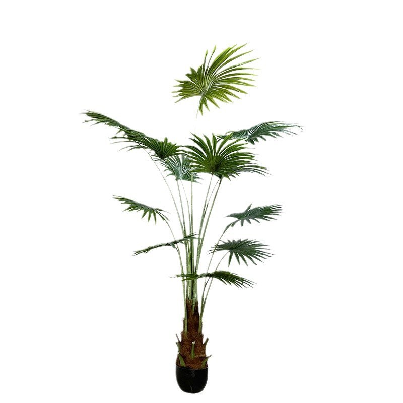 仿真蒲葵唐棕蒲棕榈叶落地假绿植物室内阳台橱窗庭院造景装饰摆设