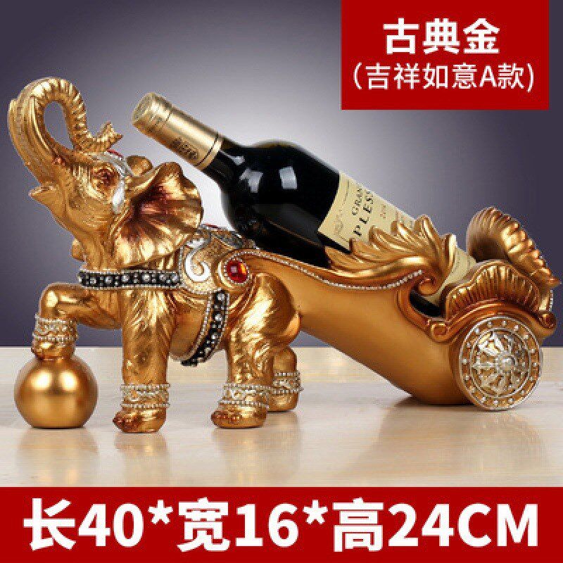 欧式马拉车红酒架家居摆件客厅酒柜桌装饰品树脂工艺品创意摆设