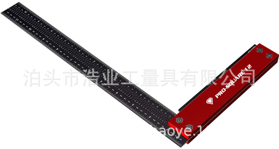 铝合金角尺木工洞洞尺 木工角尺 划线尺Precision Square宽座角尺