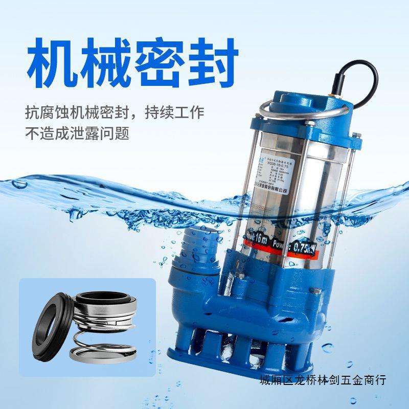 大元不锈钢机身污水家用化粪池沼气池无堵塞全自动220V380V泥沙泵