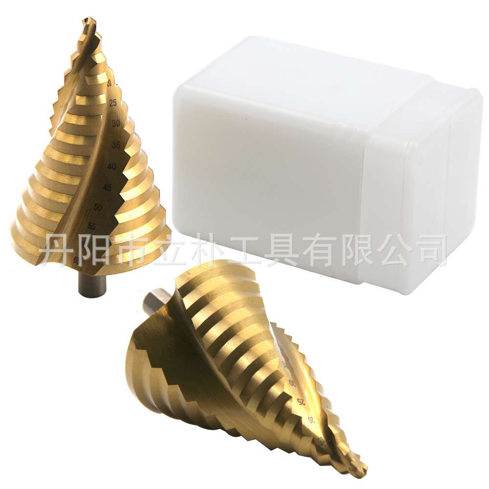 宝塔钻6-65mm大尺寸镀钛阶梯钻三角柄螺旋槽钻头扩孔器多功能钻