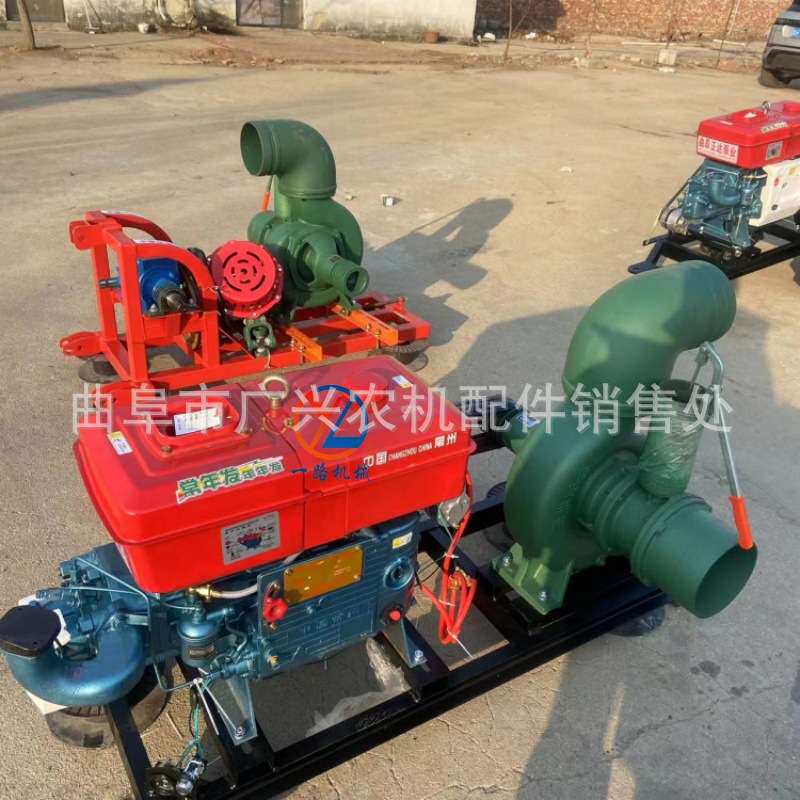 抗洪排涝抽水泵 加大泵体柴油机离心泵大8寸吸程10米排污泵
