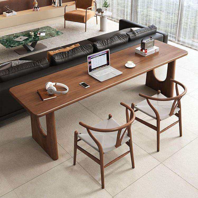 沙发后双人靠墙长条桌家用简约现代学生写字桌学习桌办公电脑桌