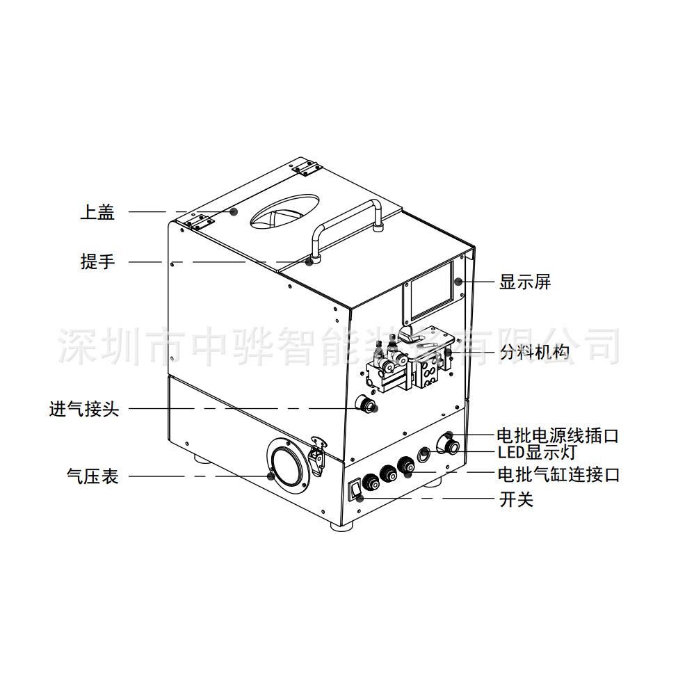 深圳厂家ZOHUA吹气式螺丝机 手持式螺丝机 手提式螺丝供料器