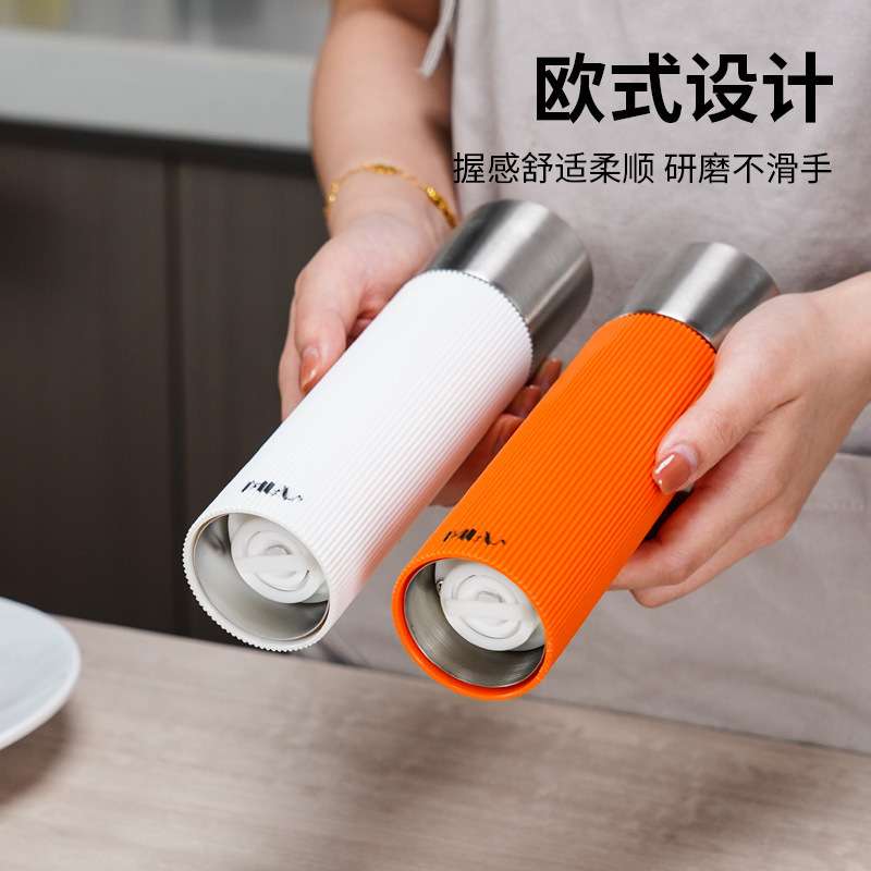 商用现磨花椒玫瑰海盐碎胡椒磨胡椒研磨器手动家用磨粉神器调味瓶