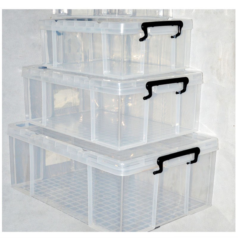透明塑料车载收纳箱 整理箱多规格塑料儿童文具归纳玩具箱 周转箱