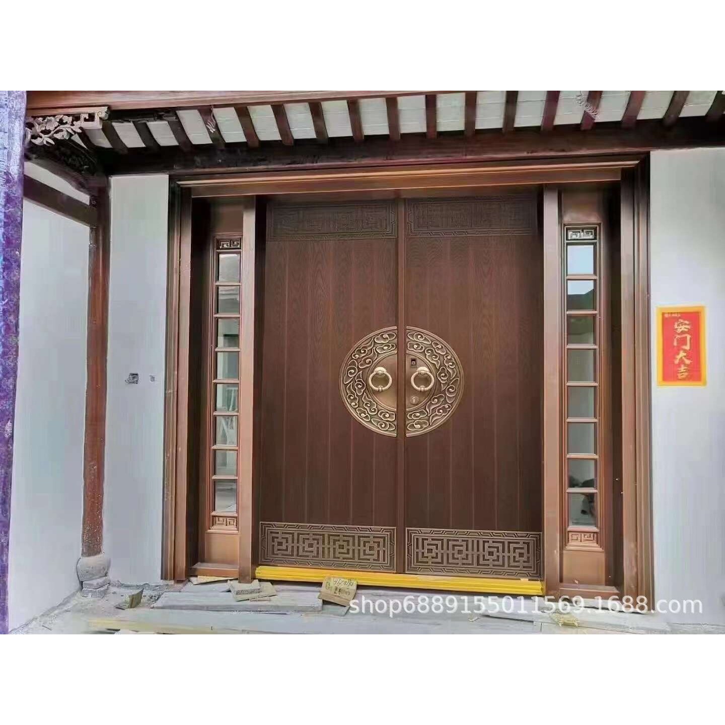 别墅大门铜艺豪宅铜庭院防盗铜尊贵入户门进户门送装一体防盗门