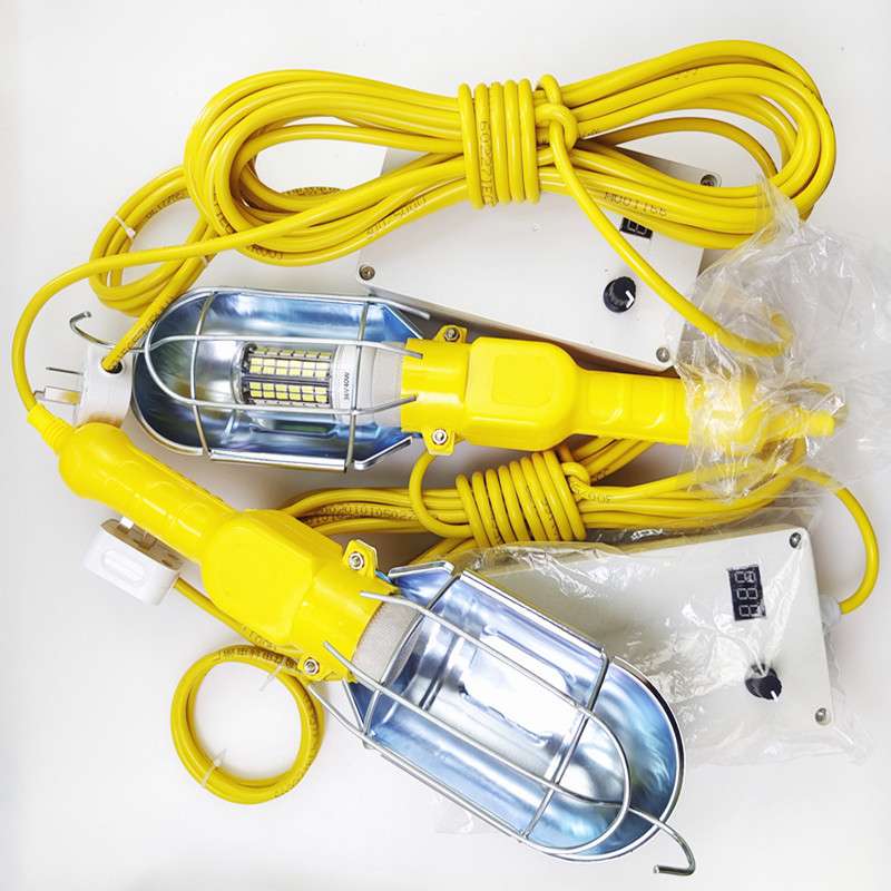 LED工作灯 旋转按钮可调压检修灯 带显示屏10-36V自带变压器行灯