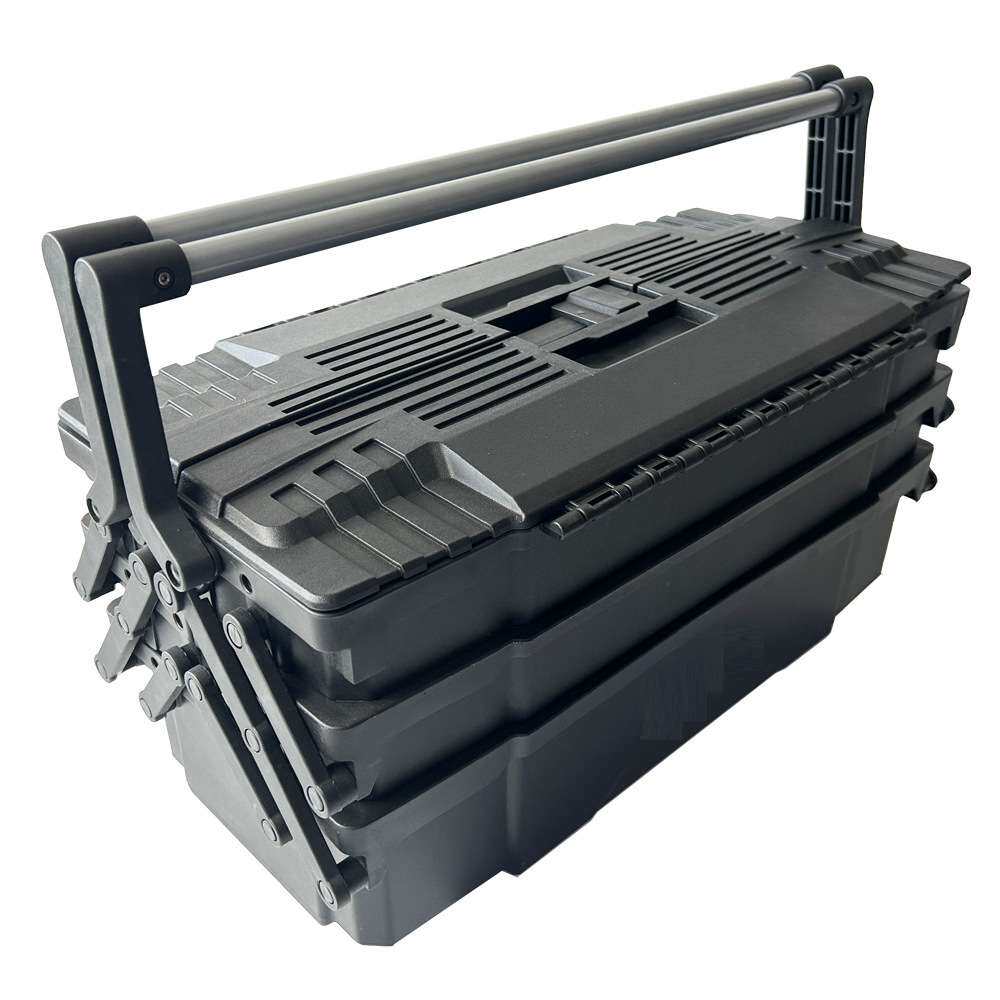 三翻斗塑料折叠工具箱收纳工具 家用收纳盒套装 多功能多层工具箱