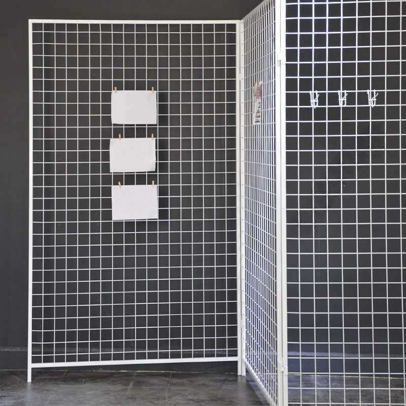 铁艺货架网格落地饰品挂货折叠幼儿园作品展示架户外画展展览展会