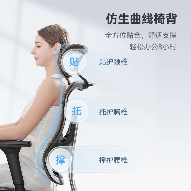 主管高管办公椅 网布靠背会议椅职员椅 电脑转椅人体工学椅子