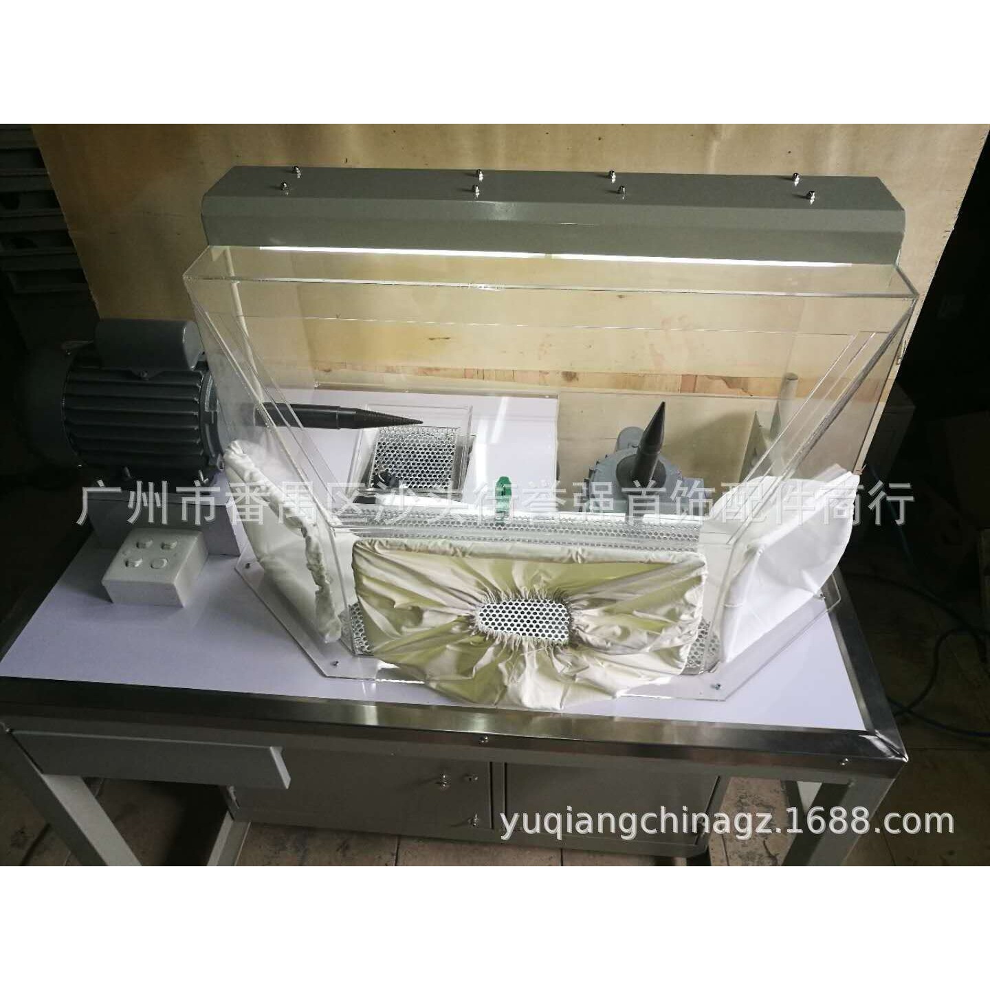 飞碟抛光一体机 单位带吸尘飞碟布轮打磨抛光机 么打机 首饰器材
