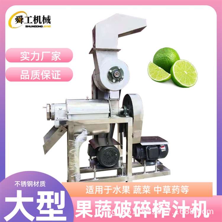 榨蔬菜汁大型榨汁机器 1T破碎汁渣分离机 不锈钢冬瓜芹菜压汁机