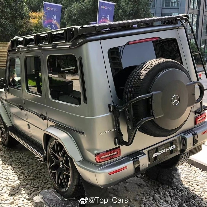 奔驰G级g63g500g350改装4×4后备胎架后备胎盖越野后备胎架