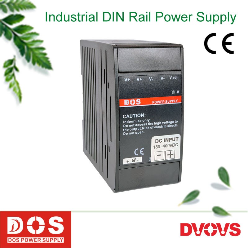 直流380bV输入工业导轨式开关电源供应器90W两路输出DC5V3A和12V5