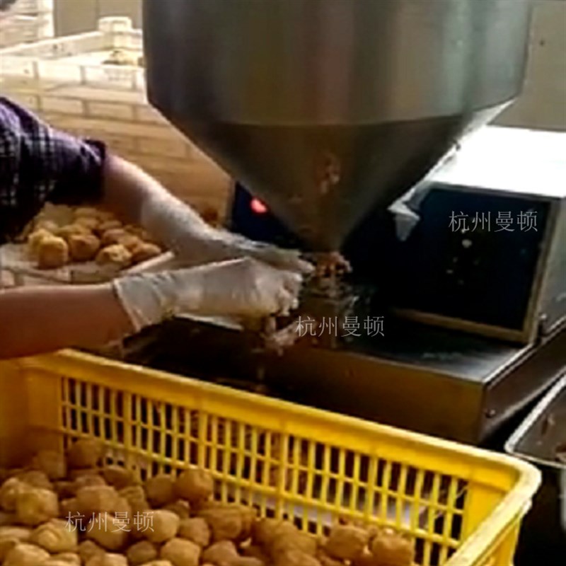 客家酿豆腐 f油豆腐猪肉圆子 冬菇塞肉机 油豆腐塞肉机 定量准确