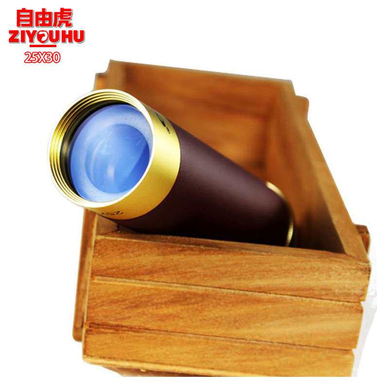 25x30铝合金望远镜高倍高清可伸缩单筒望远镜户外野营复古观察镜
