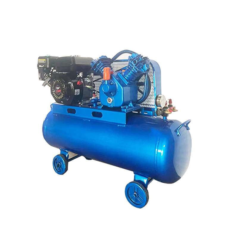 汽油动力活塞式空压机7.5hp 2.2kw 0.25 m3/min 0.8mpa 8公斤压力