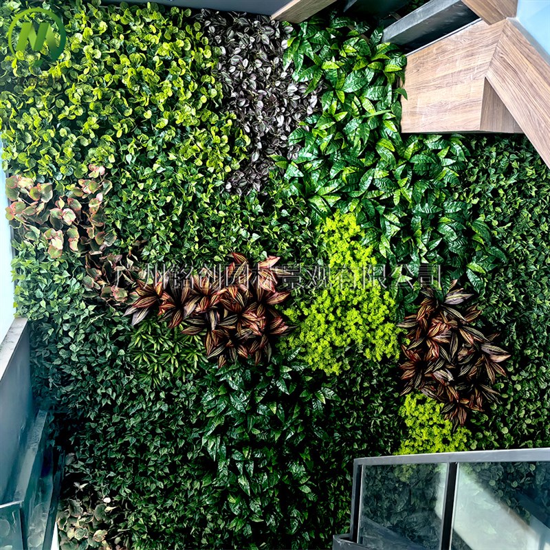 仿真植物墙绿植塑料假花草皮墙面装饰G背景形象前台绿色草坪上墙