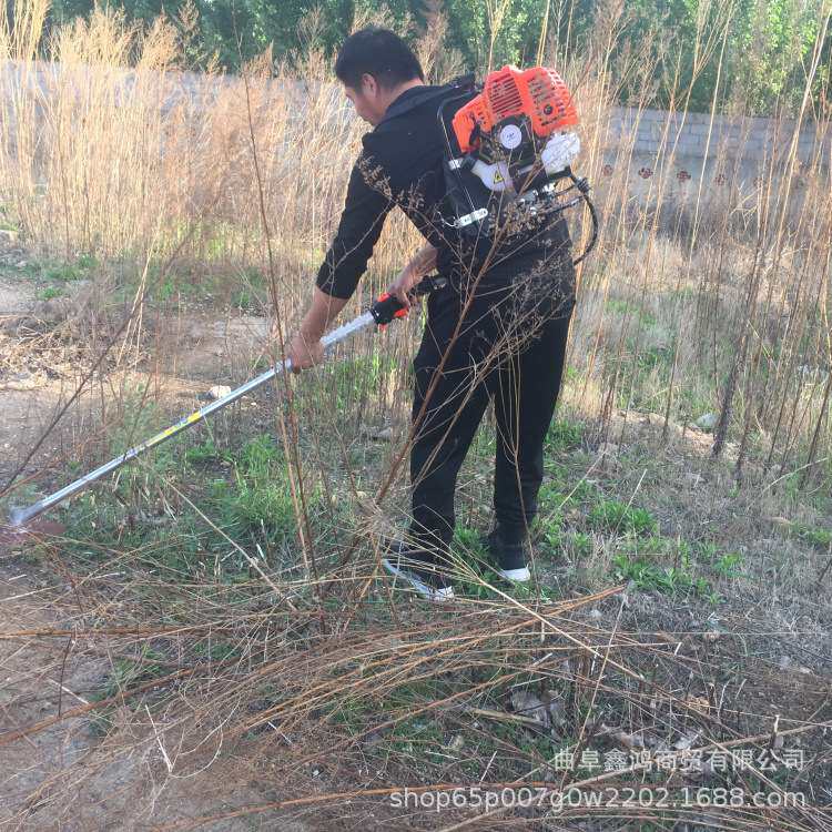背负式汽油割草机 开荒园林汽油松土割草机 侧挂式汽油割杂草机