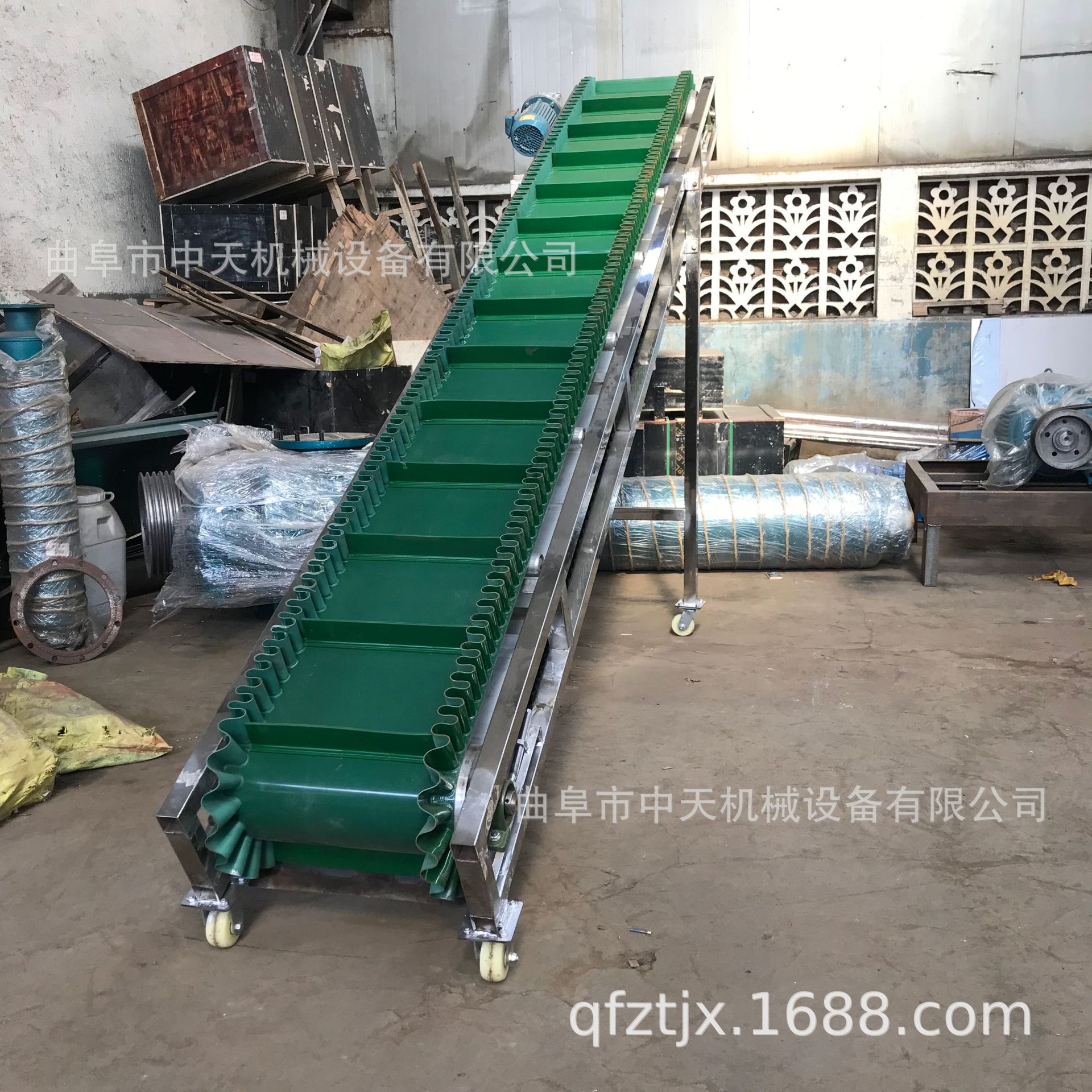 固定式水平输送机设备wq888流水线分拣台输送机 箱装水果输送机