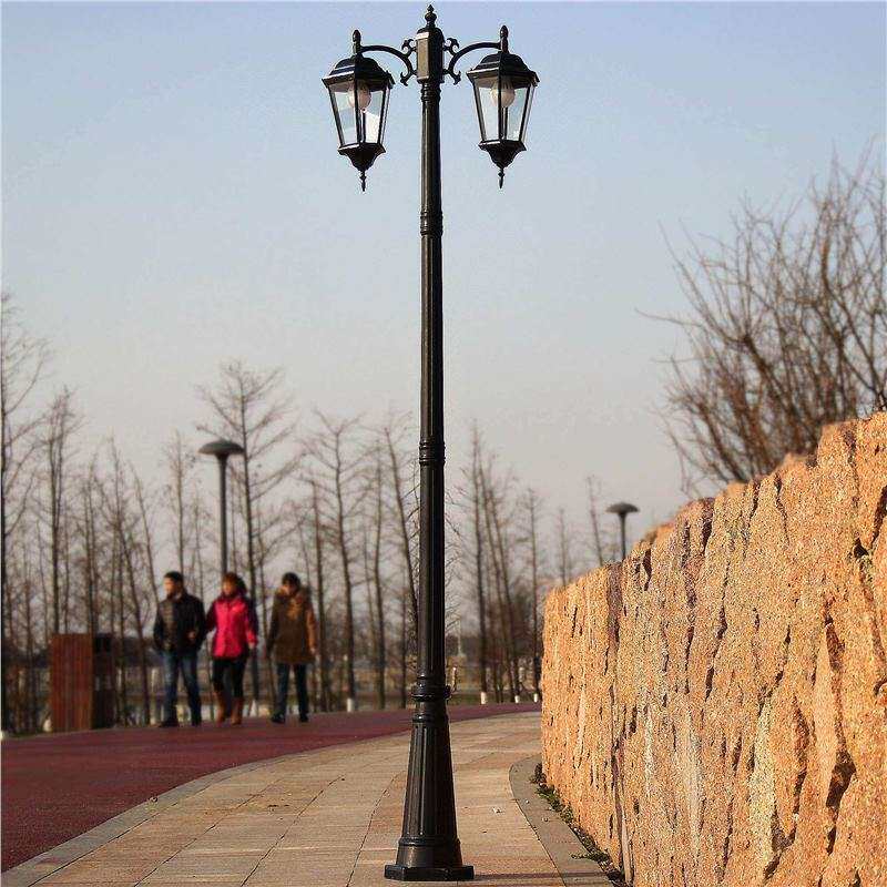 景观灯三头双头欧式庭院灯别墅花公园小区草坪路灯室户外灯高杆灯