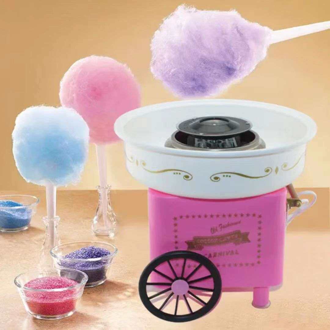 DIY小推车棉花糖机家用儿童小型拉丝棉花糖机cotton candy