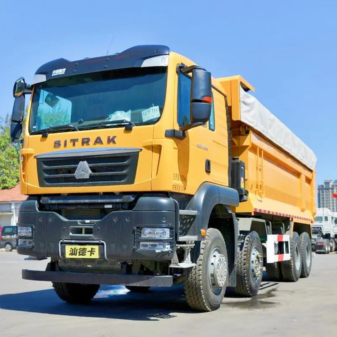 工厂出口跨境翻新SITRAK12轮自卸车 HOWO8X4工程车自卸卡车