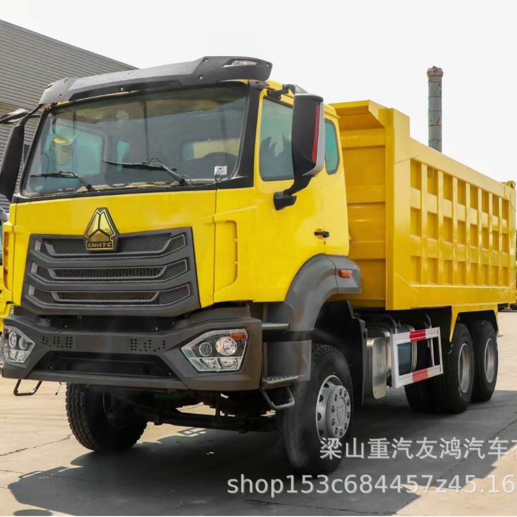 重汽豪沃6x4翻新自卸车371马力