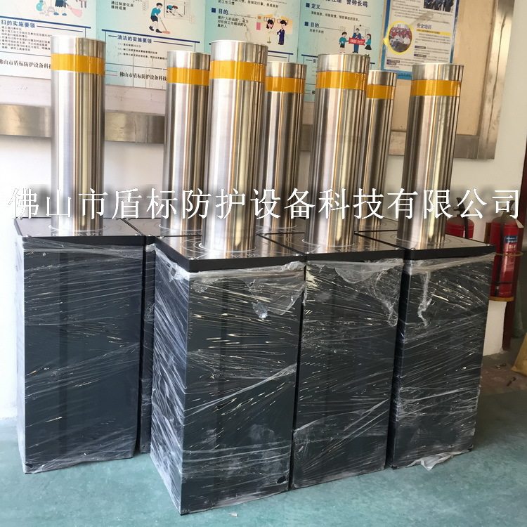 手动升降防撞路桩地埋路口